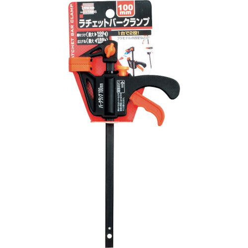 THREEAXIS Ratchet Bar Clamp 100mm 14445 1 pc