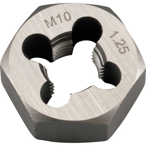 Thread Master Hexagonal Die M10 x 1.25mm Hexagonal Size 21mm (Alloy Tool Steel) 22239 1 piece
