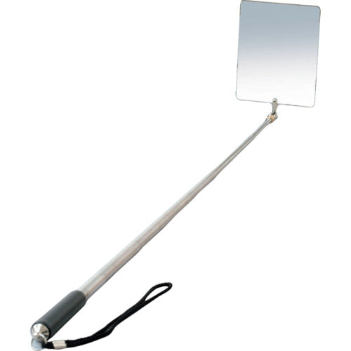 ミツトモ ステンレス検査鏡 100×125mm 伸縮自在 34349 1 個