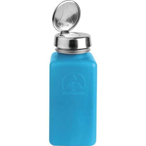DESCO static electricity dissipative bottle, blue, one-touch, HDPE, 240cc, 35284, 1 unit