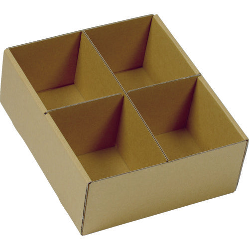 TRUSCO 大型パーツケース 段ボールバンラックケースM型引出し 内寸245×294×H110 仕切板2枚付 MM-2DB 1 個