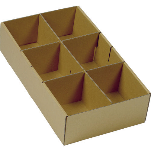 TRUSCO 大型パーツケース 段ボールバンラックケースL型引出し 内寸242×445×H110 仕切板3枚付 ML-2DB 1 個