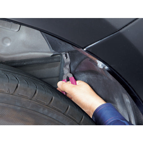 KTC クリップクランププライヤ80°タイヤハウス用ショートタイプ AP208B 1 本