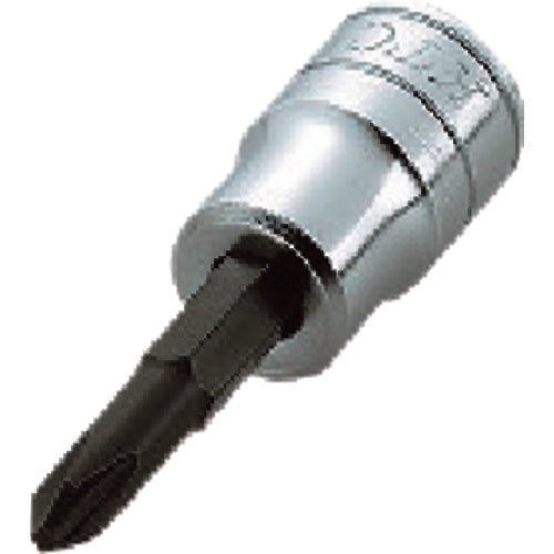 KTC Driver Bit Socket 9.5 sq. Cross Bit Socket Pack, Mounting Type, Blade No. 1, 9.5 mm Socket Size, BT3-1P-S, 1 Piece
