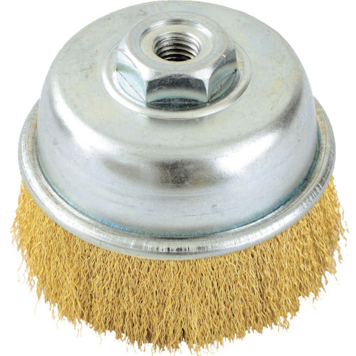 RELIEF ブレにくいカップブラシ 真鍮線 φ75mm×M10 線径 0.15 29155 1 個