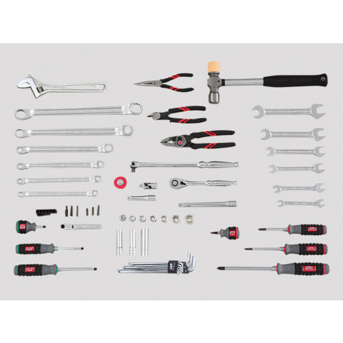 KTC maintenance tool set 9.5 sq. tool set (thin storage metal case type) Width 600 x Depth 145 x Height 600 mm SK3560SS 1 S