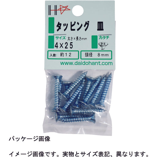 DAIDОHANT HP ユニクロ タッピング 皿 2.6×12 30本入 10183703 1 PK