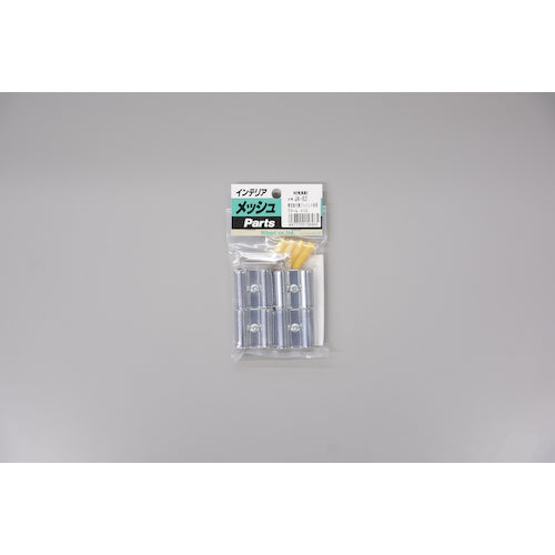 라이트 메쉬 패널용 파트 조인트 쇠장식 크롬 8φ용 4P KO-82 1 PK