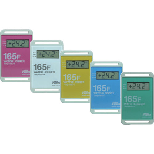 Fujita Temperature Data Logger with Display (Mini Type, 5 Color Set) KT-165F-5SET 1 unit