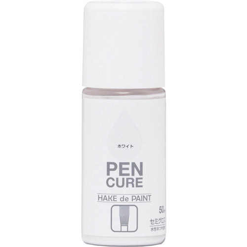 ニッぺ ペンキュア HAKE de PAINT セミグロス 50ml ホワイト 190001−50 4976124352607 1 本