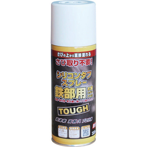 ニッぺ 油性シリコンタフスプレー 300ml ホワイト 228T001−300 4976124217982 1 本