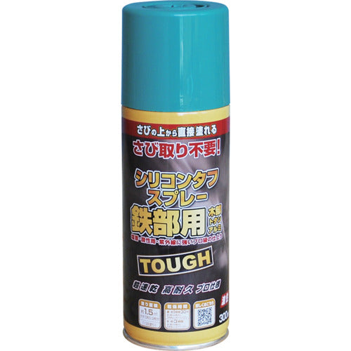 ニッぺ 油性シリコンタフスプレー 300ml フェンスグリーン 228T008−300 4976124218682 1 本