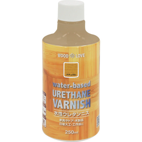 ニッぺ 水性ウレタンニス 250ml ナチュラル 300N021−250 4976124516108 1 本