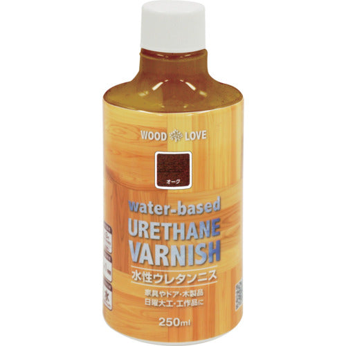 ニッぺ 水性ウレタンニス 250ml オーク 300N023−250 4976124516122 1 本
