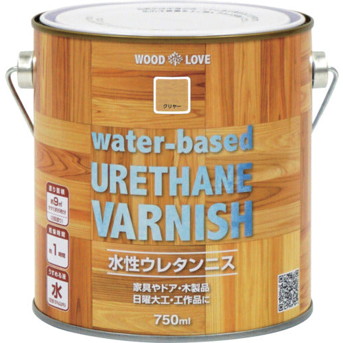 ニッぺ 水性ウレタンニス 750ml クリヤー 300N026−750 4976124516740 1 缶