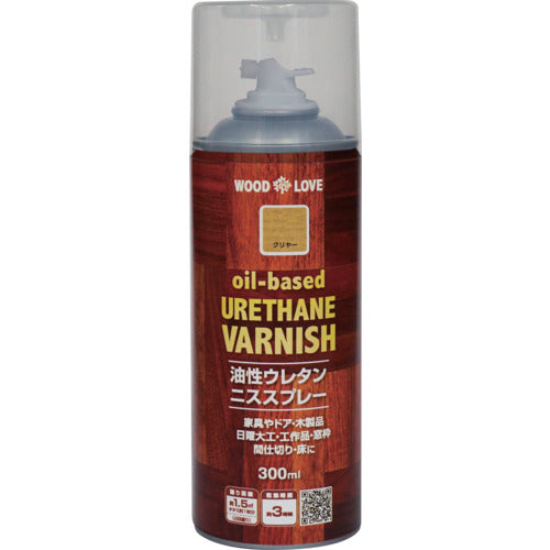Nippe Oil-based Urethane Varnish Spray 300ml Clear 300T006-300 4976124516825 1 bottle