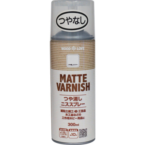 Nippe Water-soluble Matte Varnish Spray 300ml Matte Clear 300T026-300 4976124516917 1 bottle