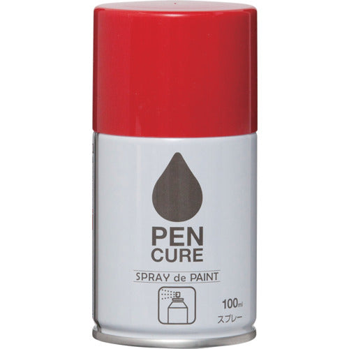 ニッぺ ペンキュア SPRAY de PAINT 100ml レッド HB004−100 4976124354090 1 本