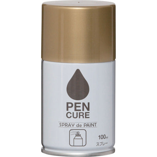 ニッぺ ペンキュア SPRAY de PAINT 100ml ゴールドメタリック HB011−100 4976124354199 1 本