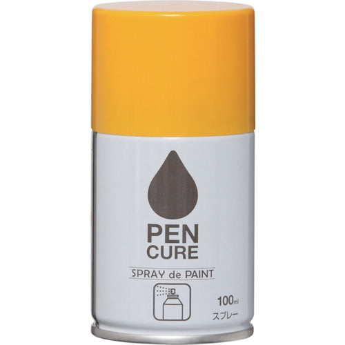 ニッぺ ペンキュア SPRAY de PAINT 100ml イエロー HB017−100 4976124354076 1 本