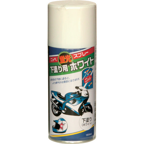 Nippon Paint Fluorescent Spray 180ml Undercoat White HWQ011-180 4976124320729 1 bottle