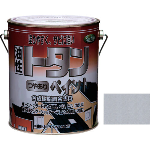 ニッぺ トタンつやありペイント 2kg シルバー HYP008−2 4976124184970 1 缶