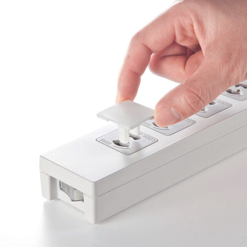SANWA Power Strip Outlet Cap White TAP-CAP2P100L 1 S