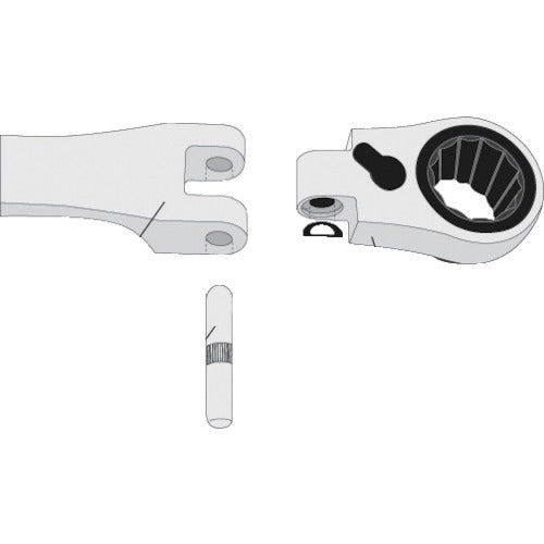 TONE Ultra Long Swing Ratchet Wrench Repair Kit for 17mm RK-RMA17 1 S