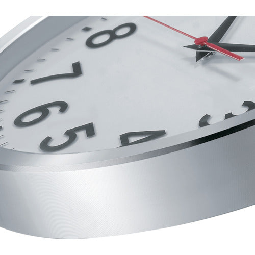 SEIKO 전파 걸쇠 시계 직경 305×46 금속 프레임 알루미늄 광택 KX227S 1개