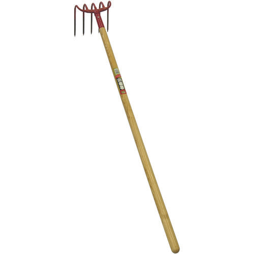 Kinzo Wooden Handle Potato Hawk with 5 Prongs 031042 1 Piece