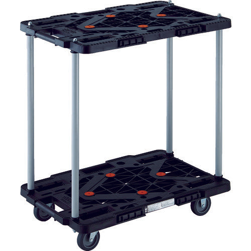 TRUSCO Plastic Cart 2-Tier Route Van 600X400 No Handle Blue MPK-6020-B 1 Unit