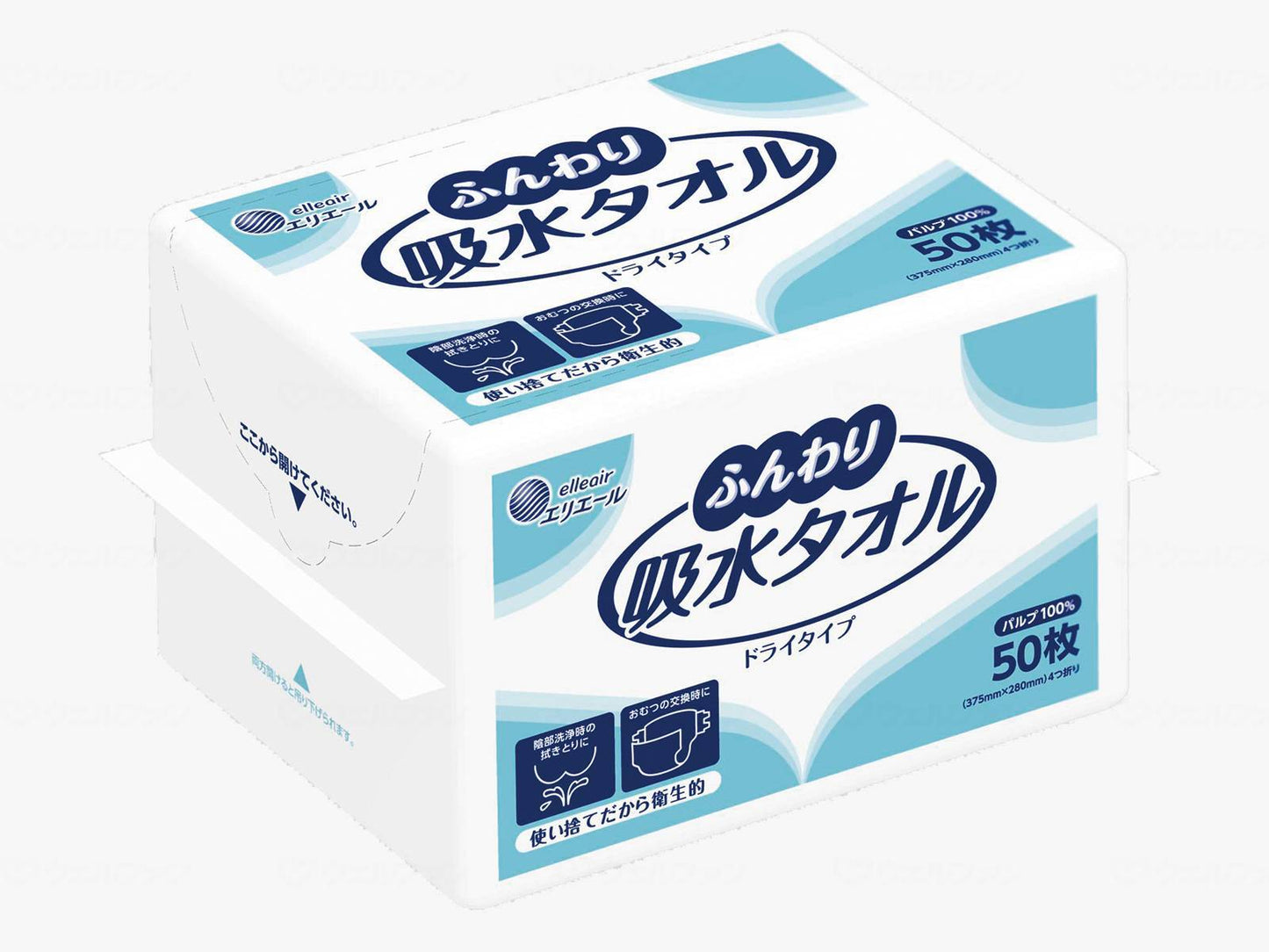 다이오 제지 에리에르 부드러운 흡수 타오르 가방 50장