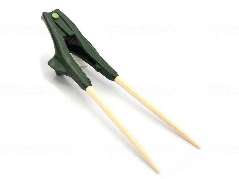 Wind Chopsticks Elephant Green Right Handed