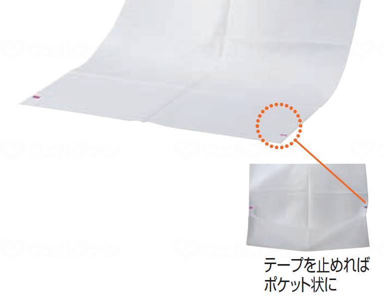 Taketora Fellac Apron White LL with Tape 10 Bags Case of 10 Pieces