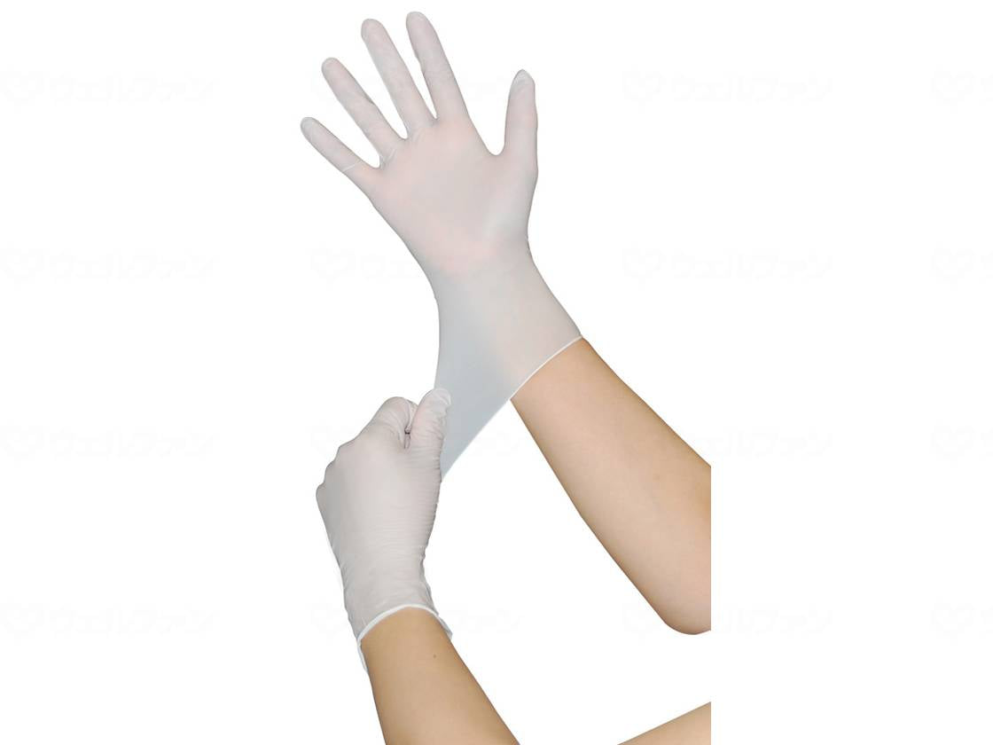 Taketora Nitrile Gloves, White, M