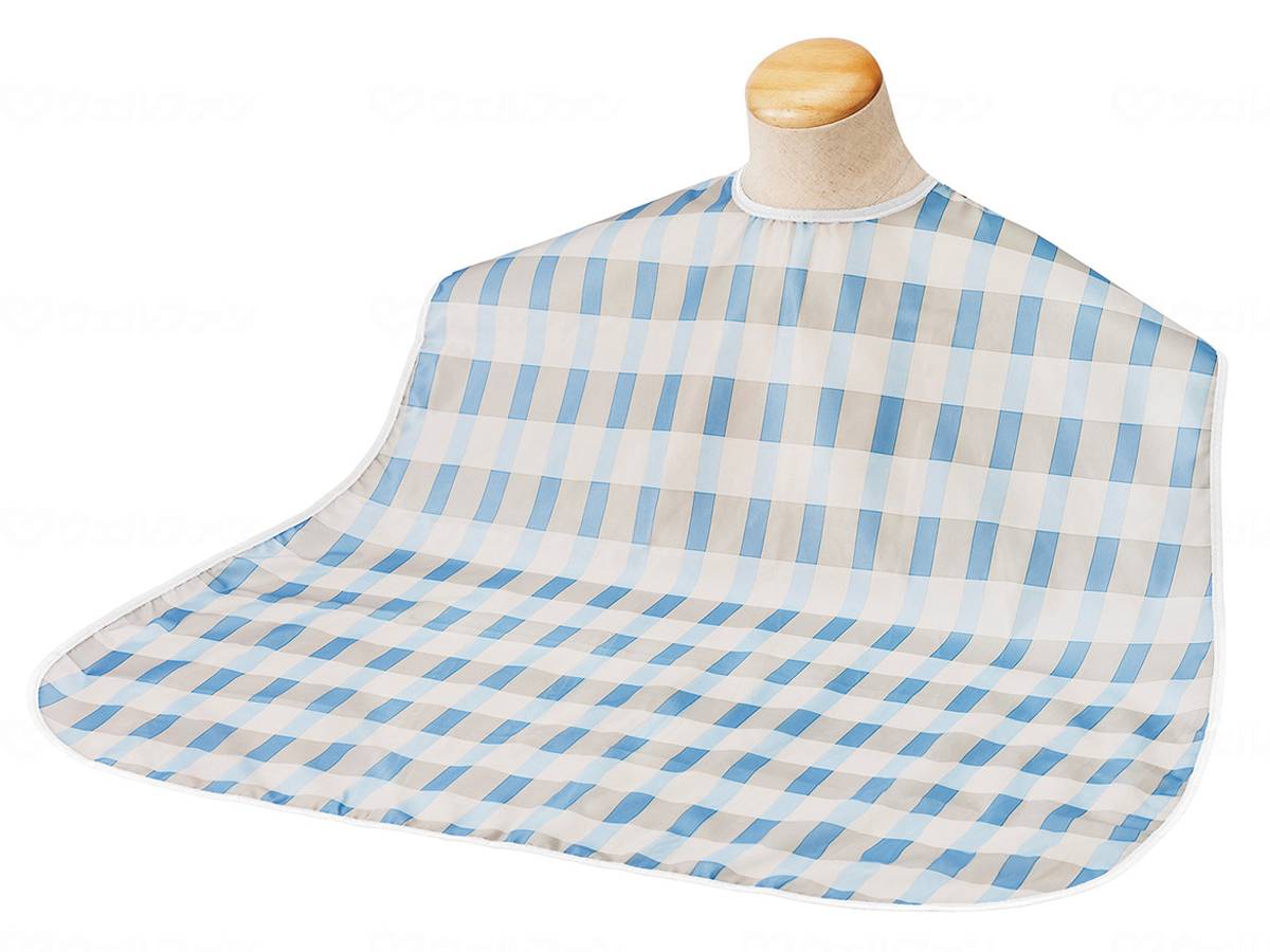 Taketora Sofrapiren Apron Border Check Blue