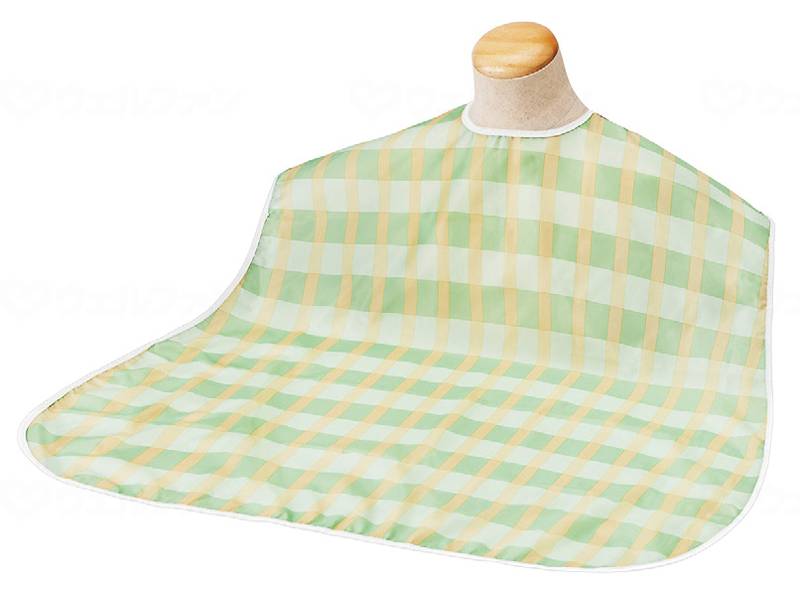Taketora Sofrapiren Apron Border Check Long Green