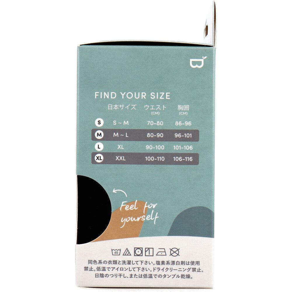 BOODY メンズ クルーネックTシャツ Mサイズ ブラック 1 個