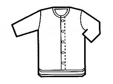 군제 군보 신사 7 분 소매 클리프 쉬샤