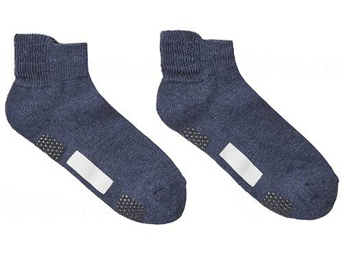 Gunze Men's Socks (Short Length) Indigo
