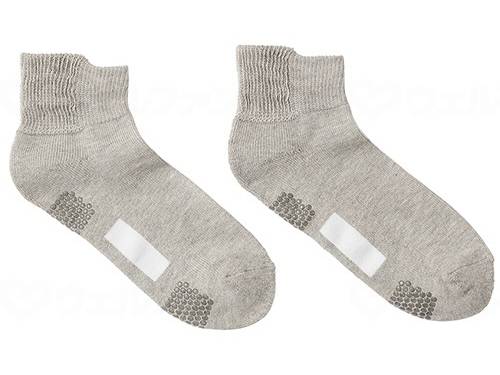 Gunze Men's Socks (Short Length) Moc Gray