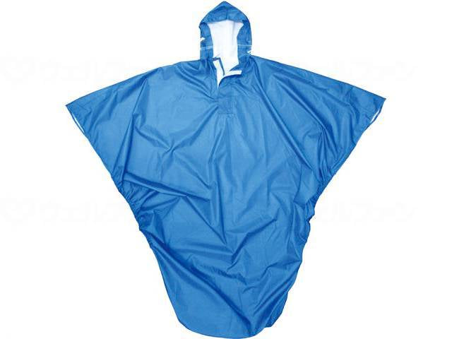 弘進ゴム車いすレインはおるっちゃ ポンチョタイプ ブルー フリー
