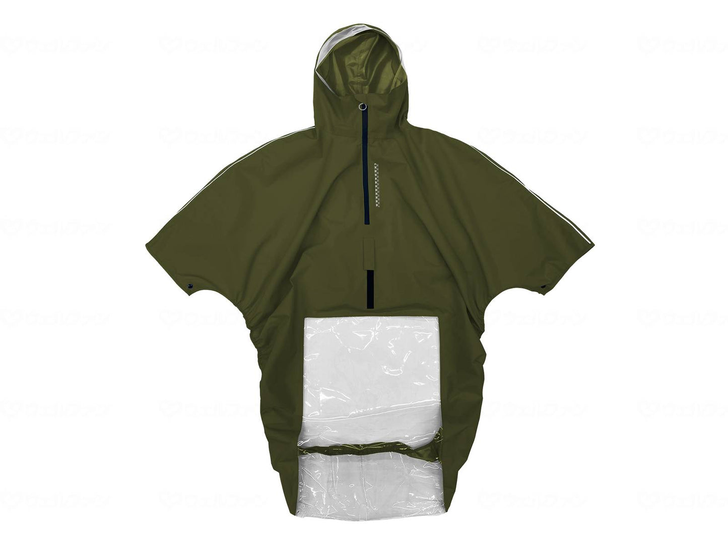 Koshin Rubber Wheelchair Rain is Oruccha Poncho Khaki Free