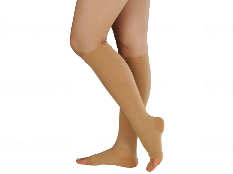 Arcean Silk 3-knee socks (no toes) Light brown M