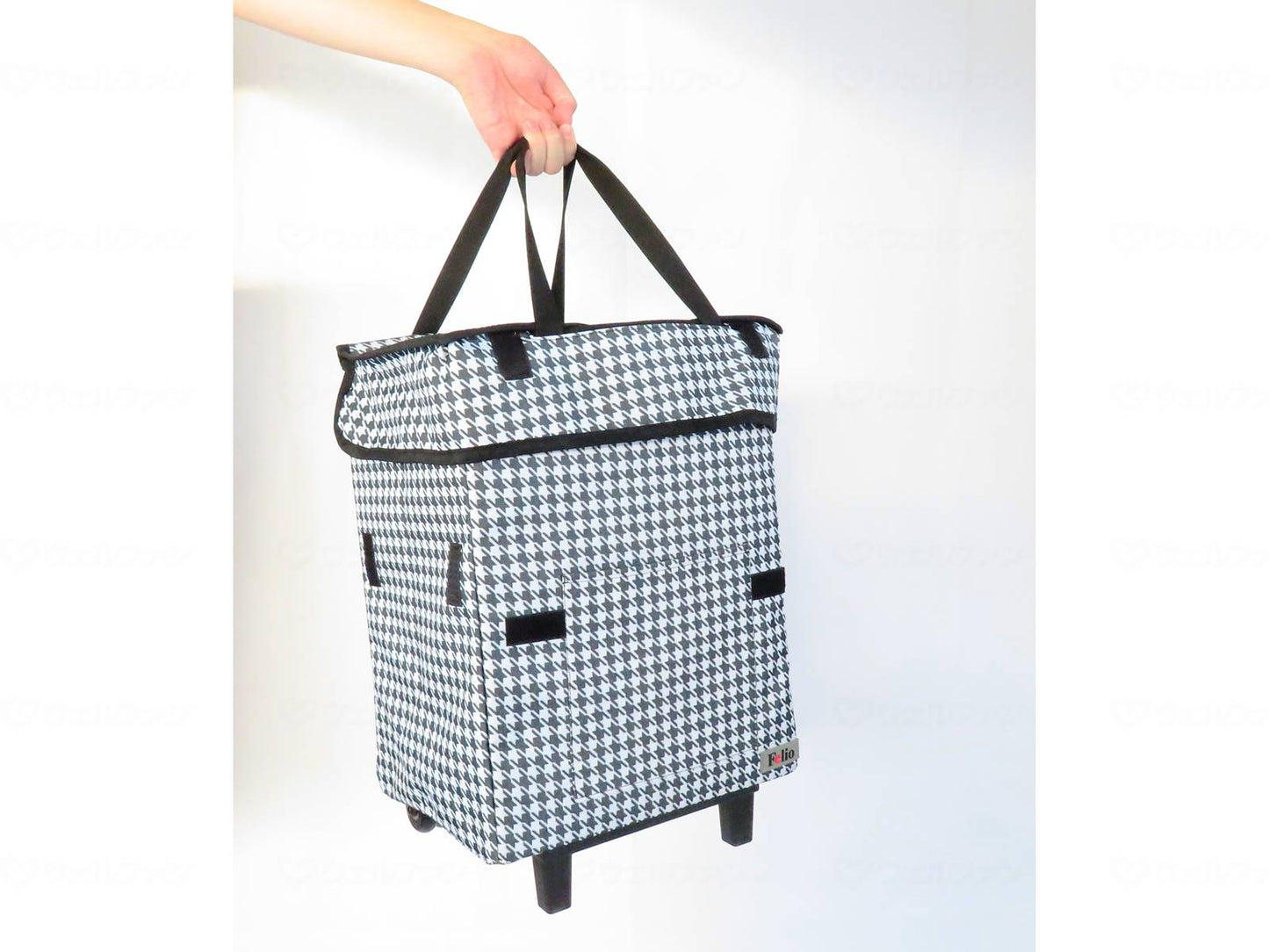 富士商Felio スマートショッピングバッグ エッグホルダー付 ディープティールグリーン