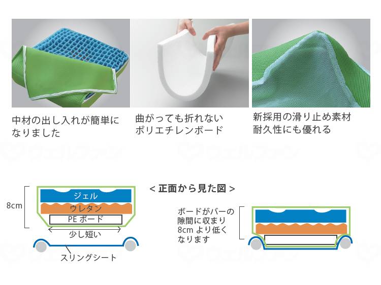 ファンディーナピタ・シートクッション P80 ネイビー