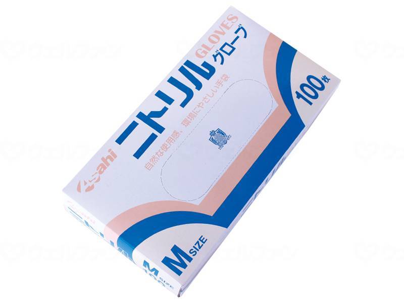 Asahi Sogyo Nitrile Thin Gloves (Powdered) Case M