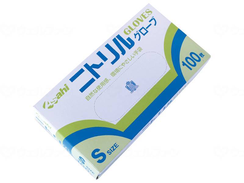 Asahi Sogyo Nitrile Thin Gloves (Powdered) Case S