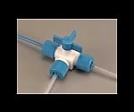 フッ素樹脂製三方コック(ロック締め) 016.1304.2 1個