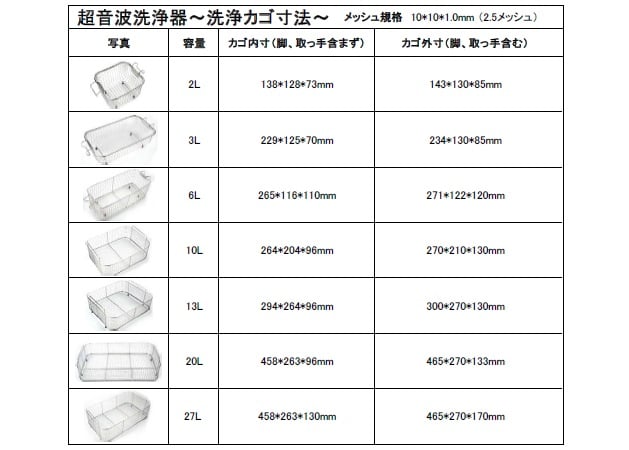 超音波洗浄器(単周波) 20L MCS-20 1個